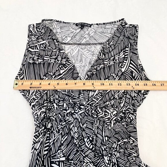 Cable‎ & Gauge black white stretch jersey sleeveless maxi dress - Small - Picture 9 of 11